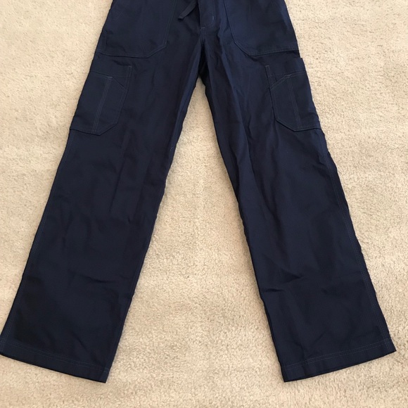 (2) Pairs of Carhartt Navy Blue Scrub Pants - Picture 5 of 8